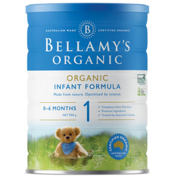 【澳洲直邮】Bellamy's 贝拉米有机奶粉900g 1段 900g  单罐装（包邮包税）