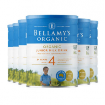 【澳洲直邮】Bellamy's 贝拉米有机奶粉900g 4段 六罐（包邮包税）