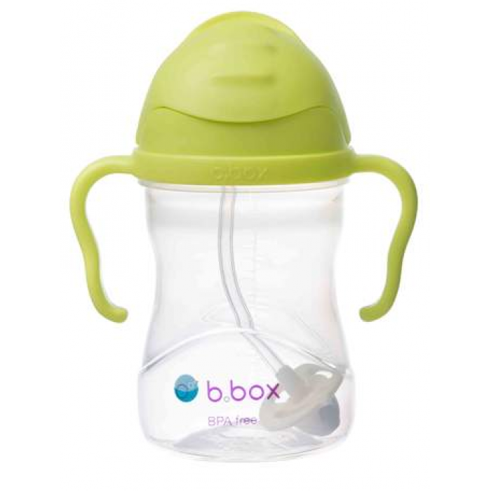 B.box 新版婴幼儿重力球吸管杯 水杯 240ml 荧光绿 Pineapple