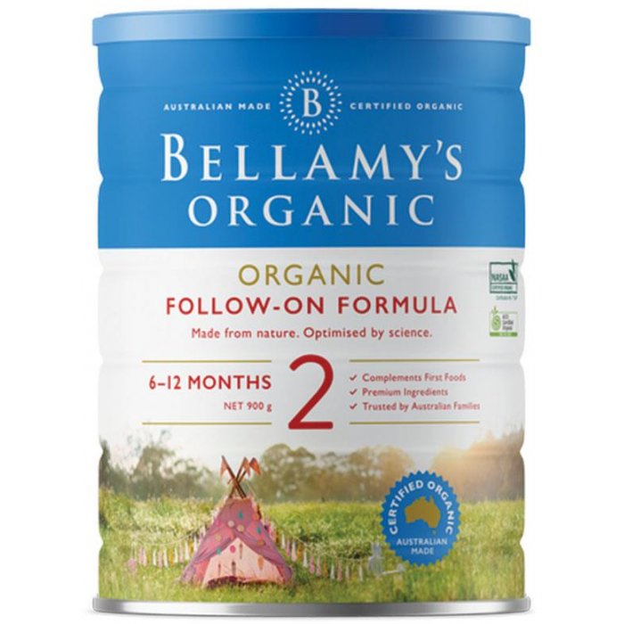 【澳洲直邮】Bellamy's 贝拉米有机奶粉900g 2段 900g 单罐装（包邮包税）
