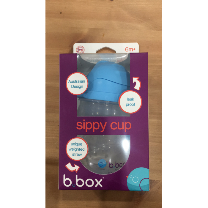 B.box 婴幼儿重力球吸管杯 水杯 240ml 浅蓝色 （6个月以上）