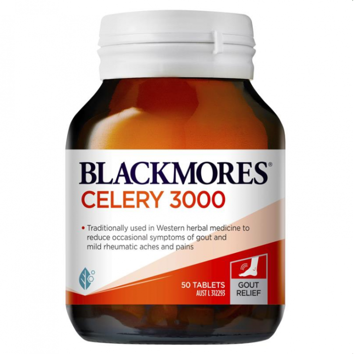 效期25.5  Blackmores 澳佳宝 西芹片痛风灵 50片 西芹籽