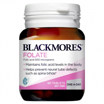 Blackmores 澳佳宝天然叶酸片500mcg 90粒