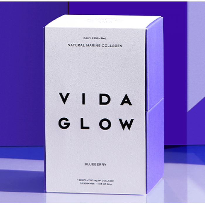 【澳洲直邮】Vida Glow 新版 蓝莓味胶原蛋白粉 30*3g（包邮包税）