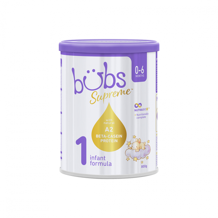 Bubs 贝臻A2 β-酪蛋白牛奶粉 1段 800g 单罐装（包邮包税）