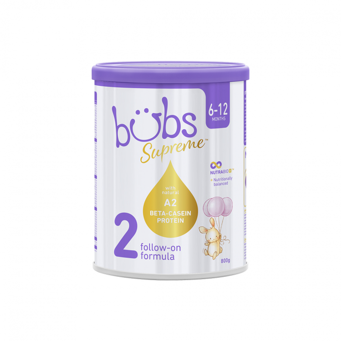 Bubs 贝臻A2 β-酪蛋白牛奶粉 2段 800g 单罐装（包邮包税）