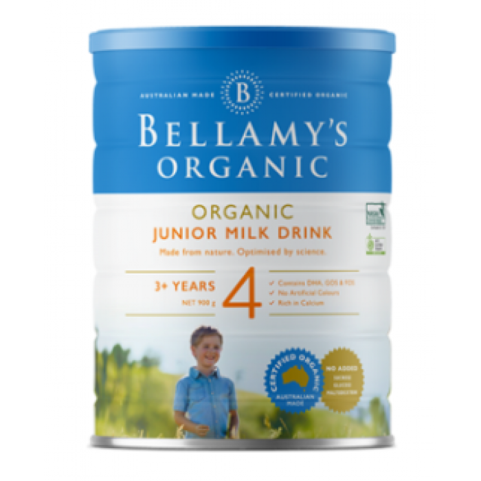 【保税仓发货】Bellamy's 贝拉米有机奶粉900g 4段 三罐，下单请备注收件人身份证号码