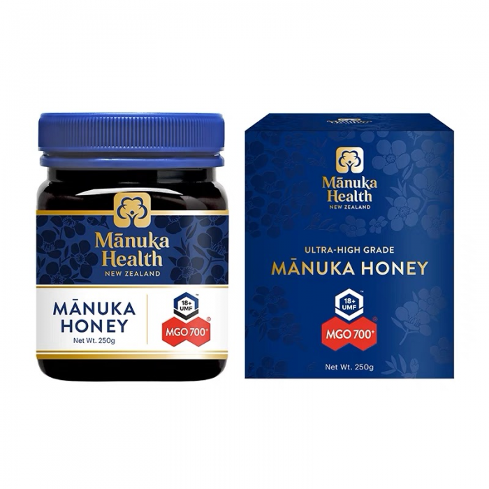 【国内现货】效期：25年 Manuka Health 蜜纽康麦卢卡蜂蜜UMF18+250g（盒装）（MGO700+）