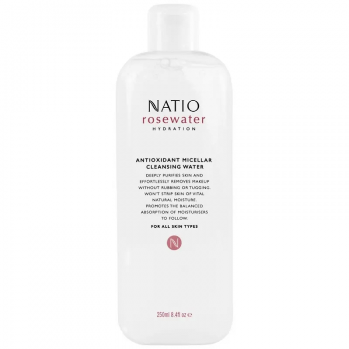 开封后12个月内使用，Natio 玫瑰保湿抗氧化卸妆水 250ml