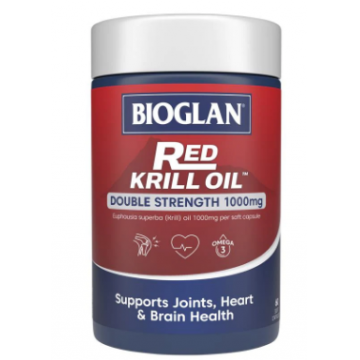 Bioglan Red Krill Oil 紅磷虾油虾青素双倍含量1000mg 60粒 （包邮包税）