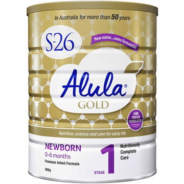 【澳洲直邮】效期25.3 惠氏Aluna S26 婴儿奶粉金装1段 0-6个月 900g 三罐装（包邮包税）